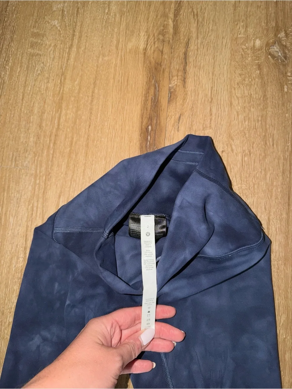 lululemon athletica | lululemon Navy Tie-Dye High-Rise Leggings 25”